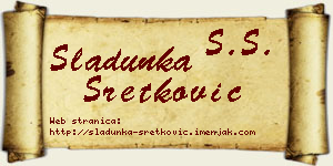 Sladunka Sretković vizit kartica